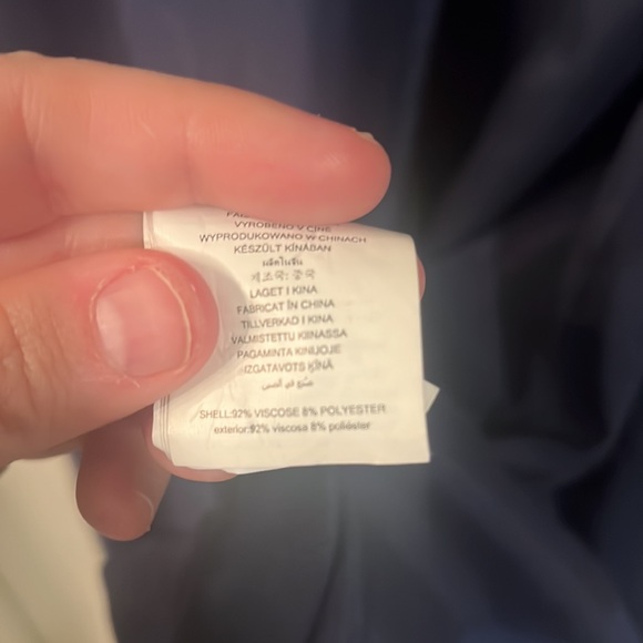 Michael Kor's Royal Blue Tie Waist Light Trench Jacket- size medium - Picture 9 of 9